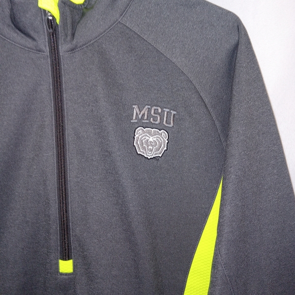 NWT Under Armour MSU 1/4 Zip Pullover Jacket Adult XL Semi Fit Missouri Bears - Picture 3 of 16